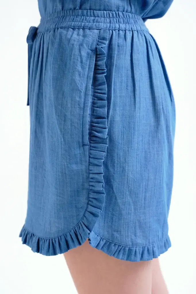 Short algodón chambray