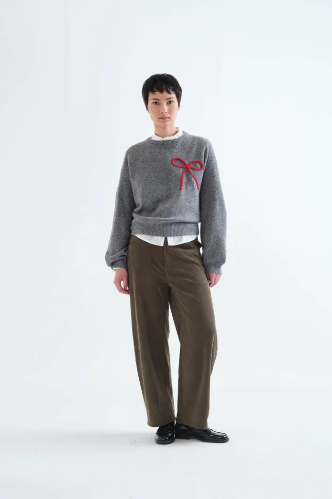 Pantalón de pana verde oscuro