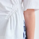 Camiseta fruncida blanca