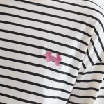 Camiseta rayas negra