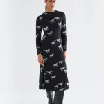 Vestido midi Horse