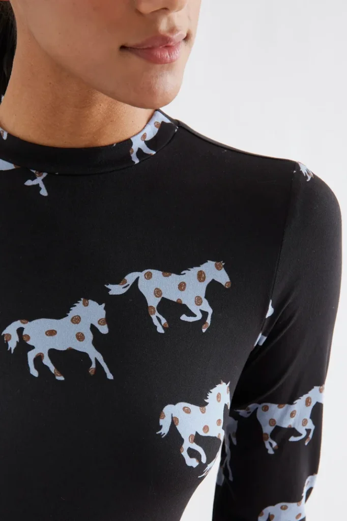 Vestido midi Horse