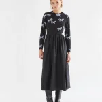 Vestido midi bicolor Horse