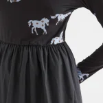 Vestido midi bicolor Horse