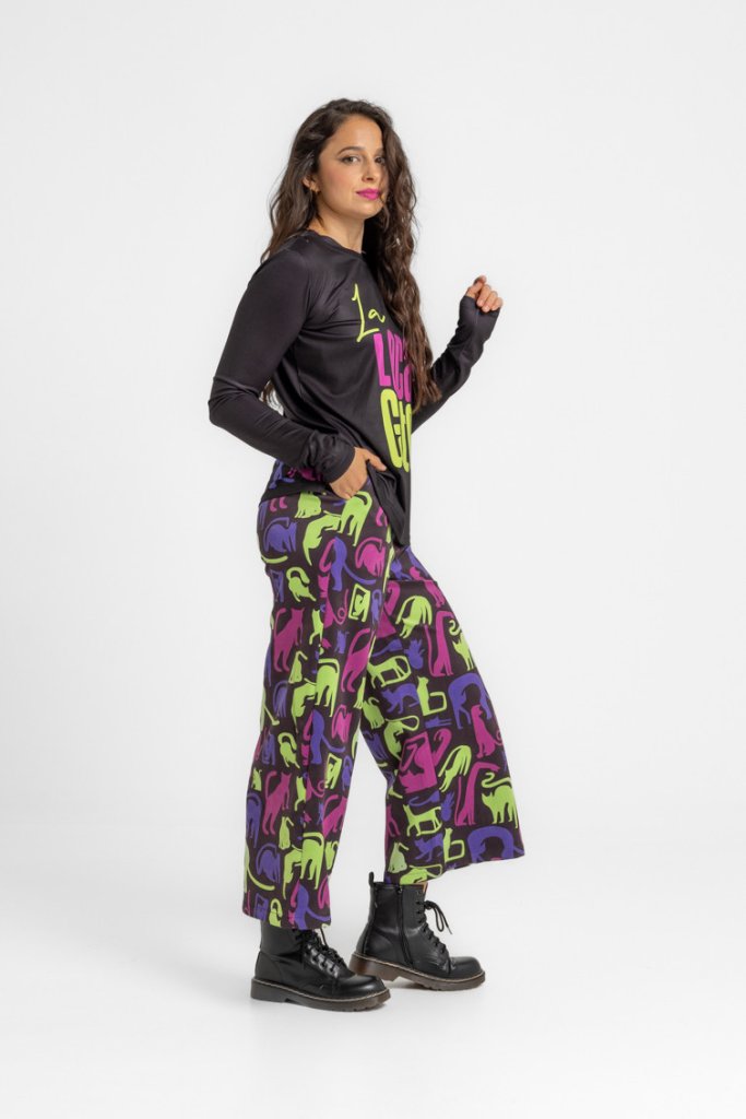 Pantalón culotte La loca de los gatos