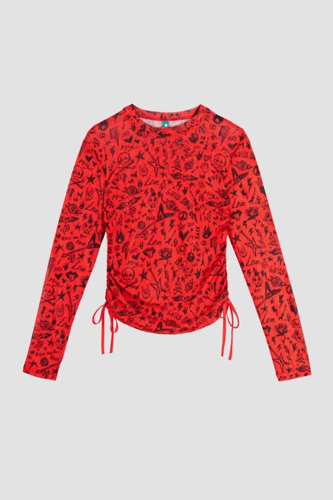 Top rojo Rock