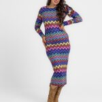Vestido zigzag colores
