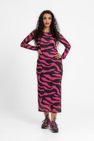 Vestido tul fem tex