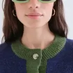 Rebeca bicolor azul y verde