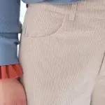 Pantalón de pana crudo