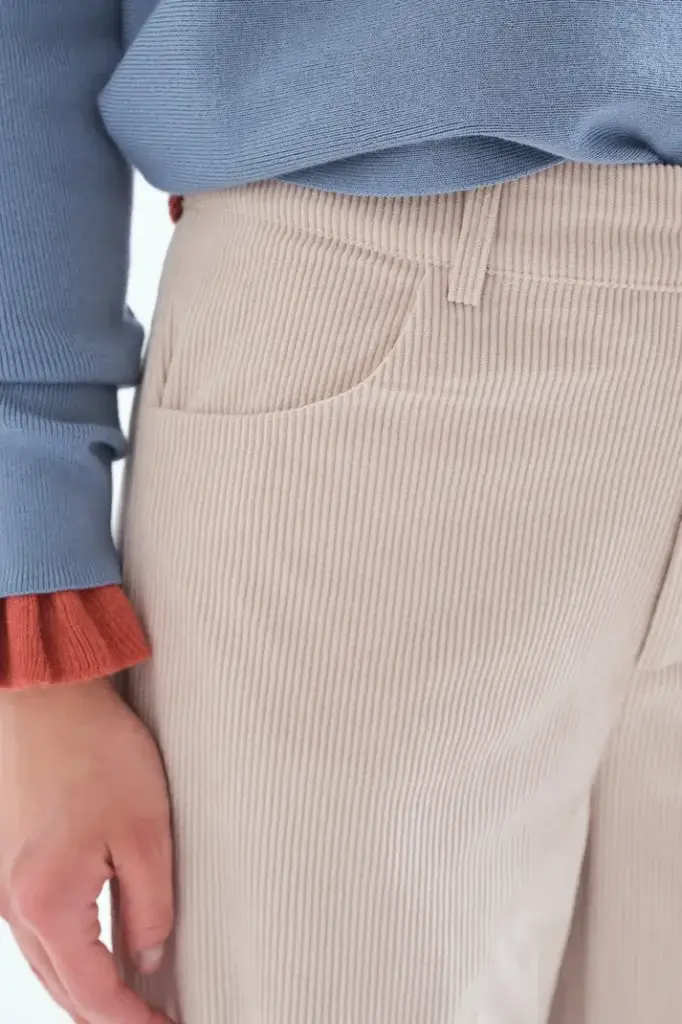 Pantalón de pana crudo