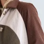 Chaqueta de pana multicolor