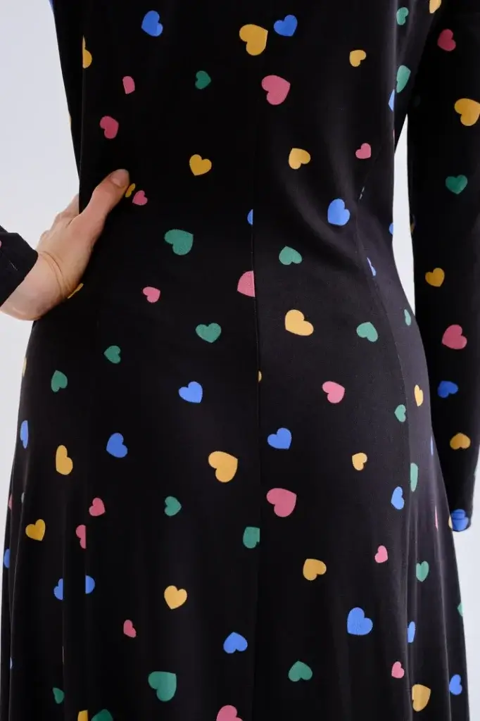 Vestido corazones de colores