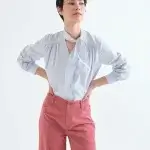 Camisa celeste lazada