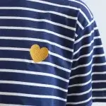 Camiseta rayas azul marino