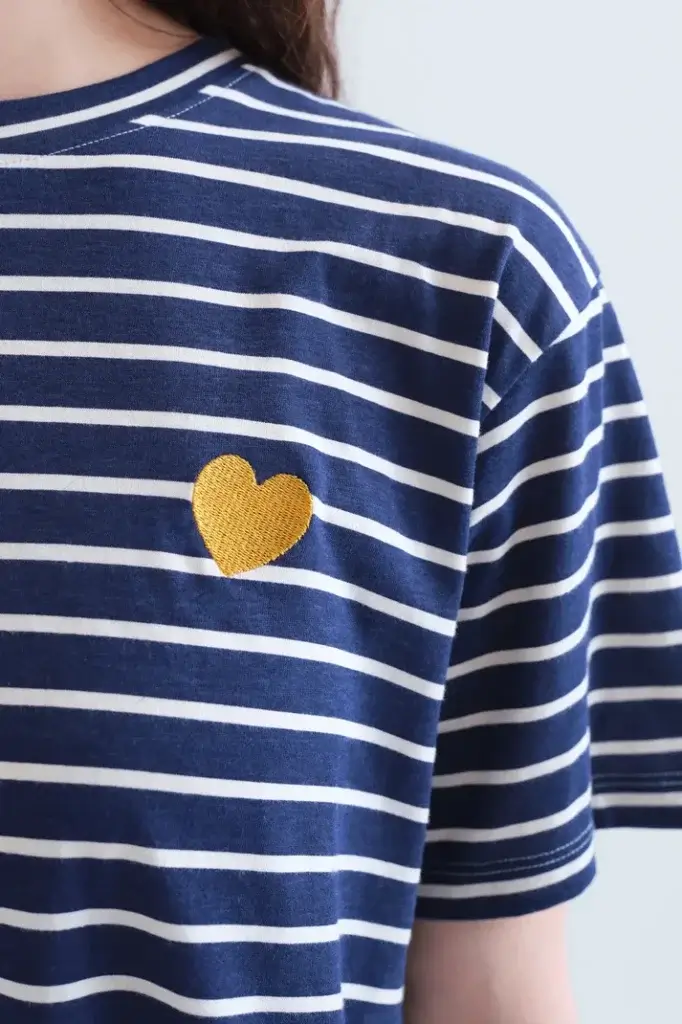 Camiseta rayas azul marino