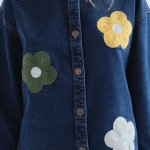 Camisa vaquera flores