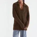 Jersey rayas marrón