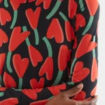 Vestido corazones rojos