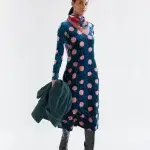Vestido midi de terciopelo