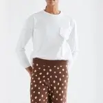 Camiseta blanca bolsillo