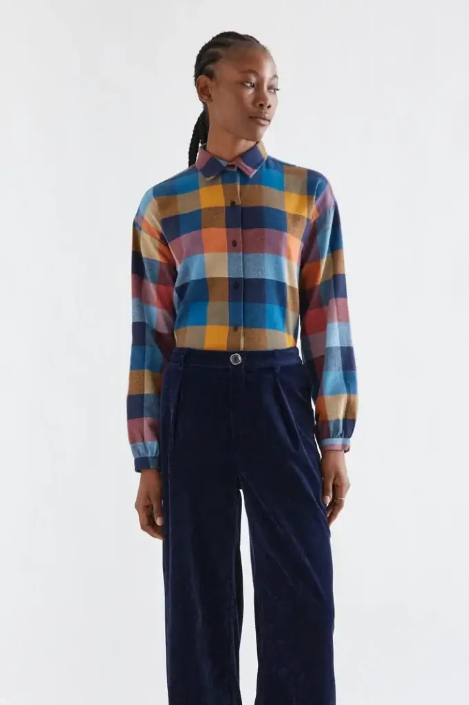 Camisa cuadros multicolor