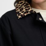Chaqueta cuello leopardo