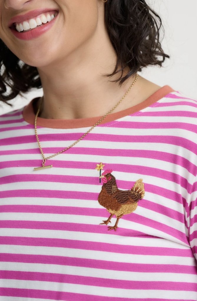 Camiseta rayas gallo