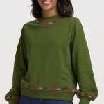 Sudadera verde oliva