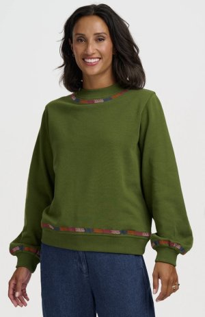 Sudadera verde oliva