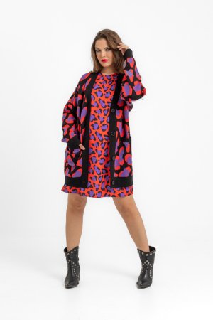 Rebeca larga animal print