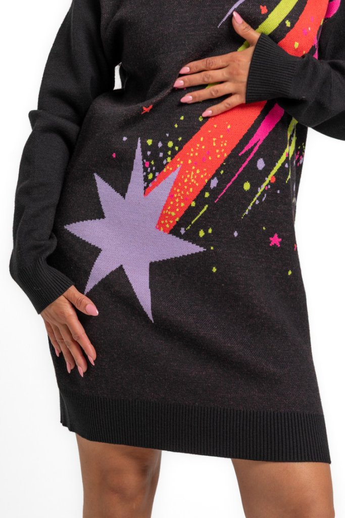 Vestido punto estrella